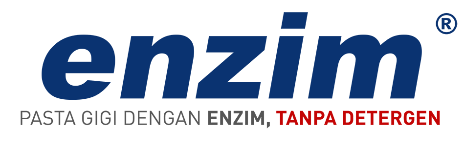 Logo enzim pasta gigi dengan enzim tanpa detergen berwarna